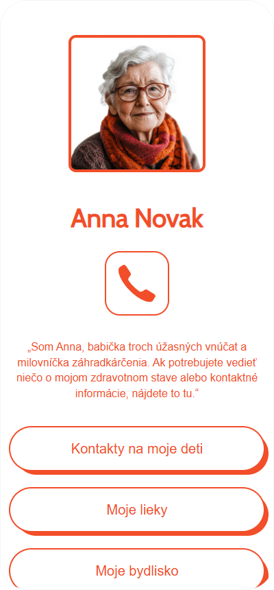 Univerzálna digitálna šablóna s bielo-oranžovým dizajnom plná sviežosti a optimizmu